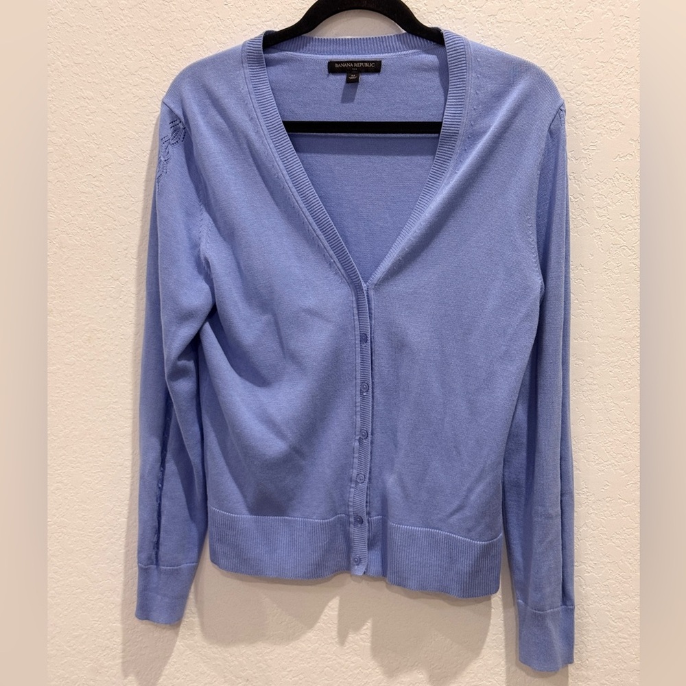 Banana Republic Light Blue Cardigan
